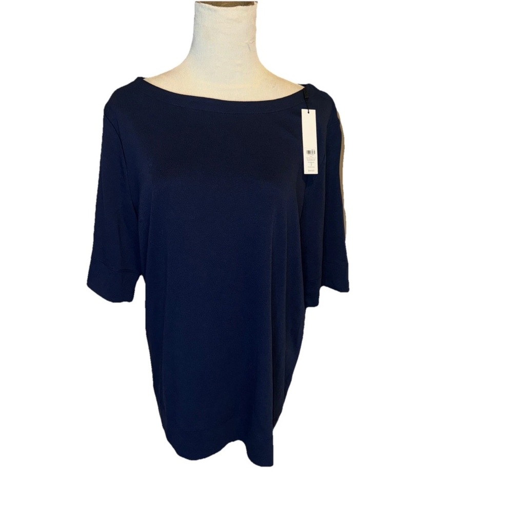 NWT Chico’s Blue Shirt 3 XL Everyday Top Pima Tee
